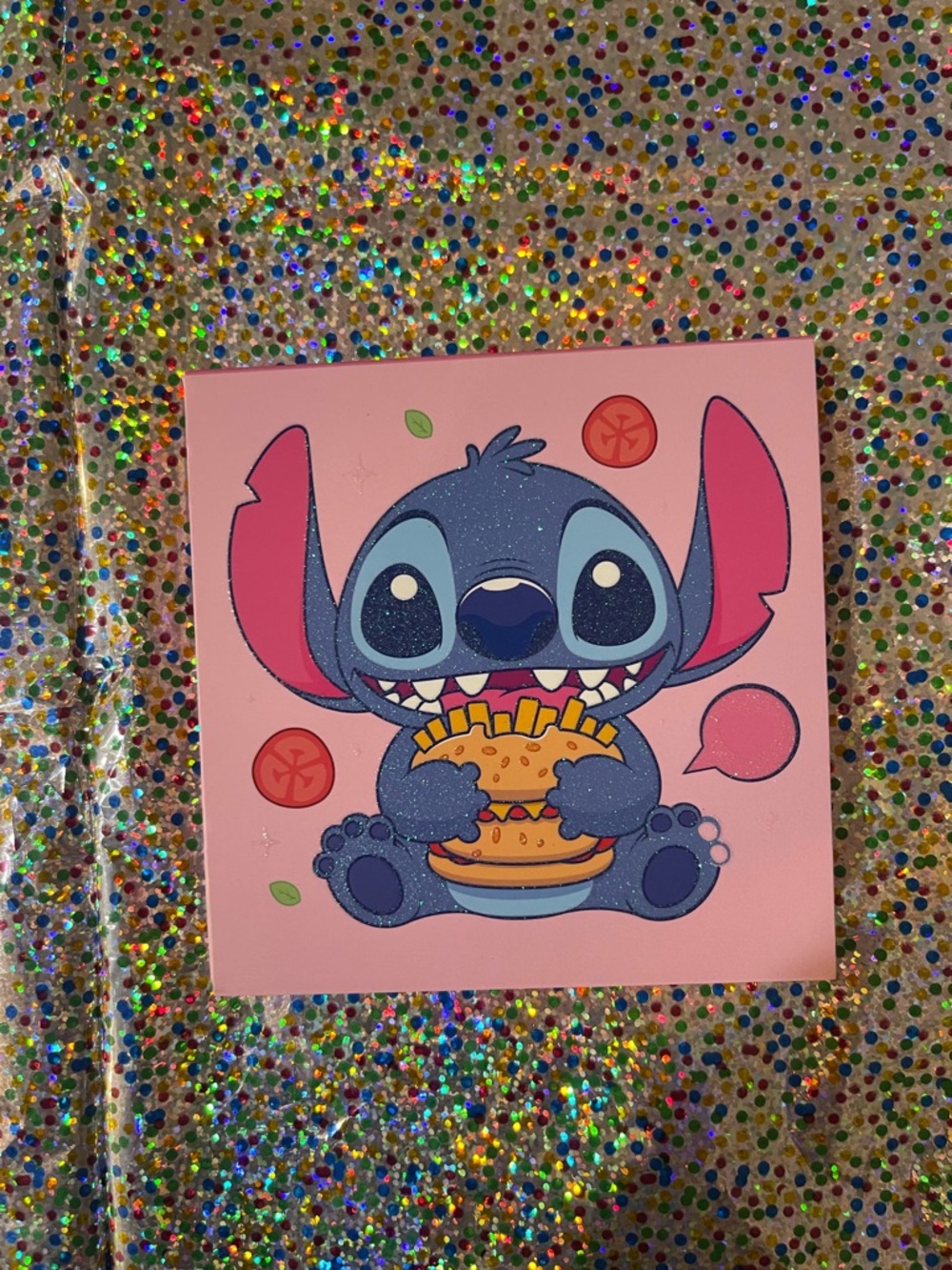 Stitch themed eyeshadow pallet - Cute Blue Character